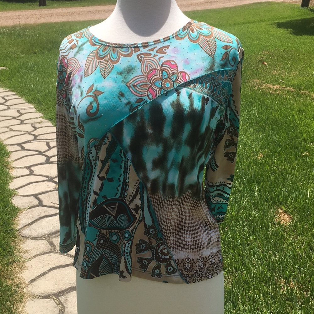 Jessica Max Sparkle Pattern Top - Picture 2 of 7